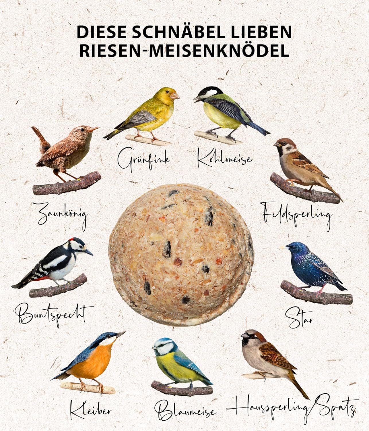 Öko Rasvapallid lindudele- 2,7kg (30tk)- High protein- LAOS OLEMAS!