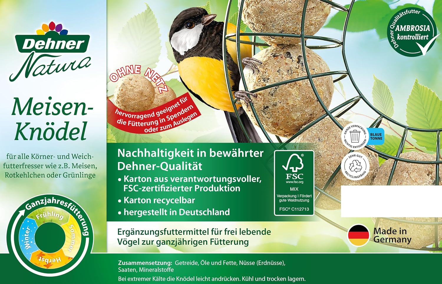 Öko Rasvapallid lindudele- 2,7kg (30tk)- High protein- LAOS OLEMAS!