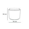 UUS! Isekastev taimekonteiner Berberis 46- anthracite+ivory 32+12L