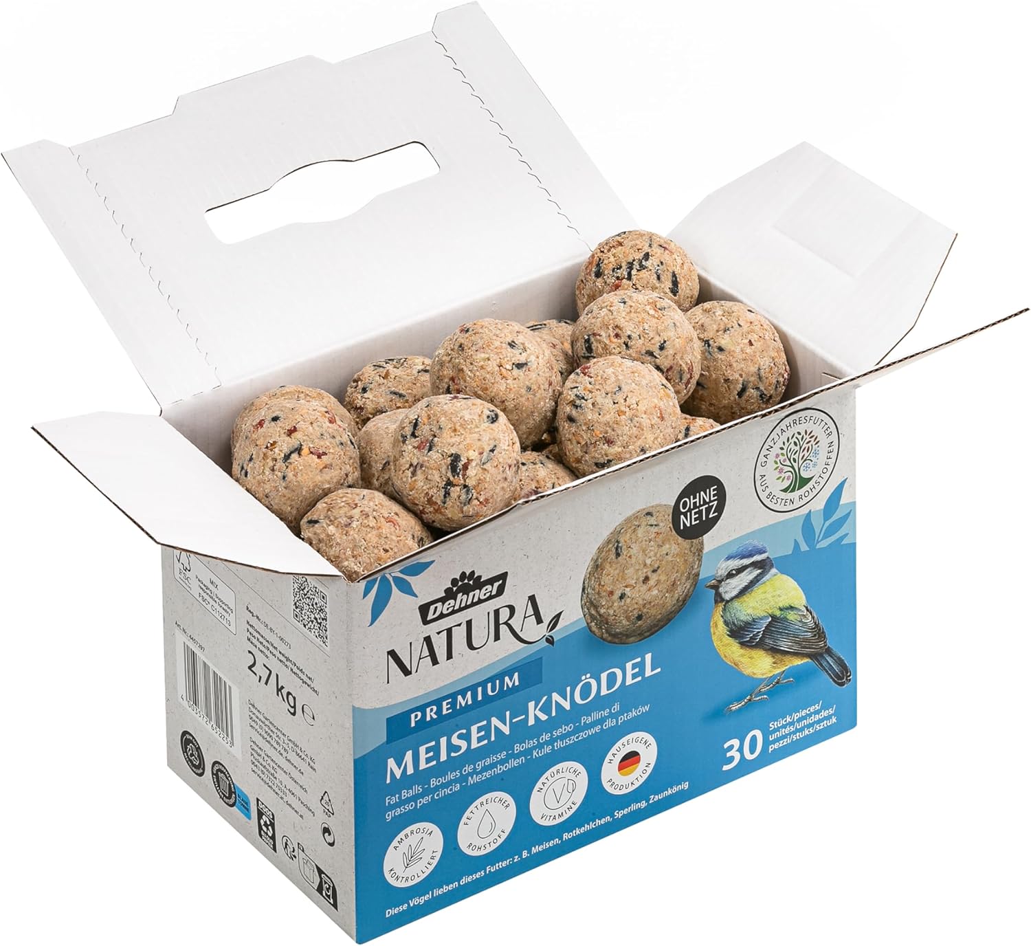 Öko Rasvapallid lindudele- 2,7kg (30tk)- High protein- LAOS OLEMAS!