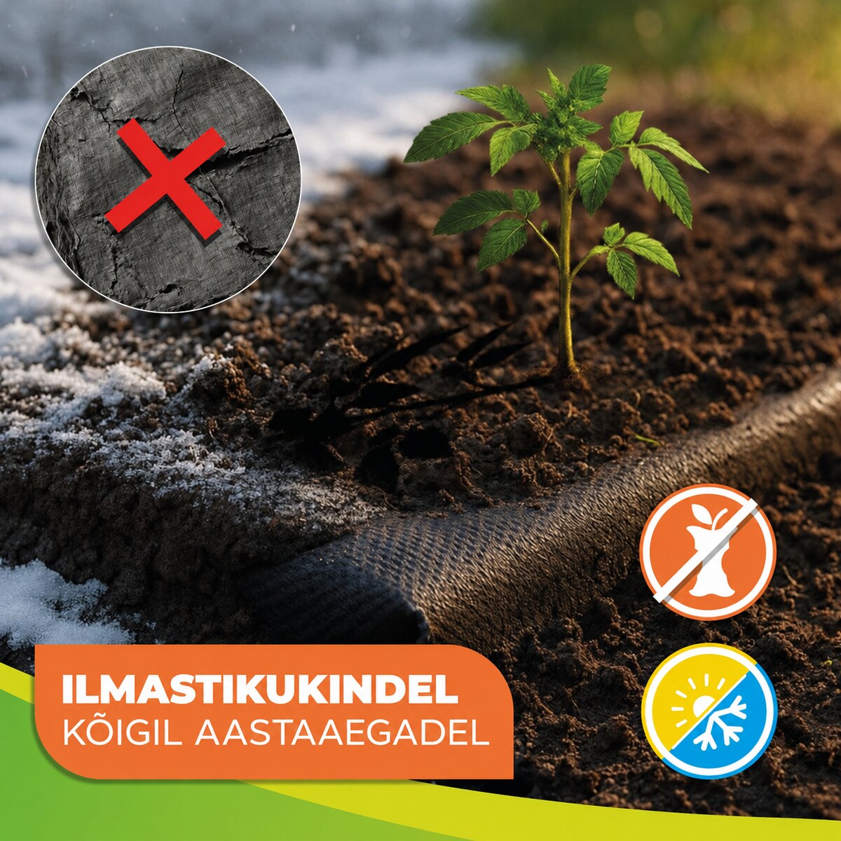 Multšikangas Premium 100 g/m², 1,6 × 5 m