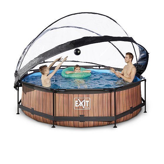 bassein_300cm katusega_30-32-10-10-exit-wood-pool-o300x76cm-with-dome-and-filter-pump-brown-4