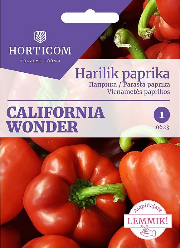 Horticom_harilik_paprika_California_Wonder_etikett