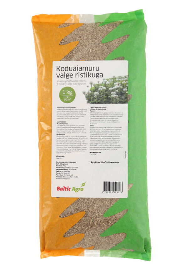 puutarha ruoho valkoinen cross_1kg