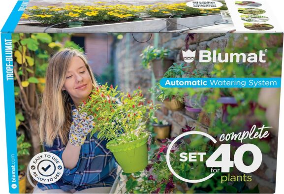 Blumat_7 kastelujärjestelmä, jossa on keraamiset anturit