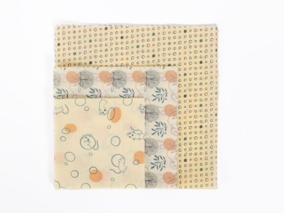 mesilasvahapaber_eeswax wrap - set 25+34+45 blue